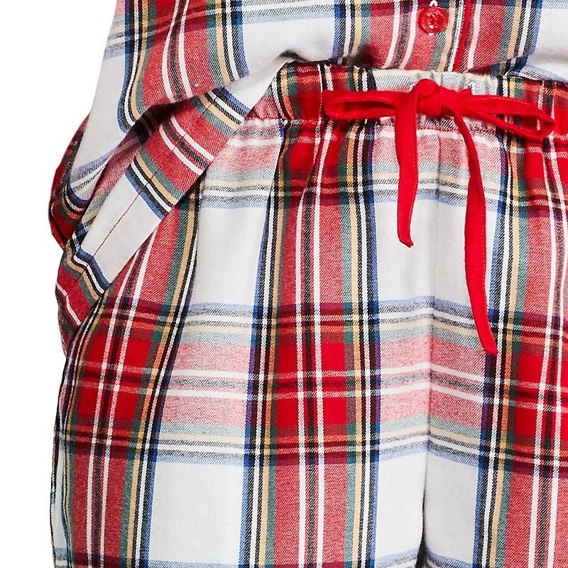 Pyjama à carreaux avec haut à col cranté George pour la famille