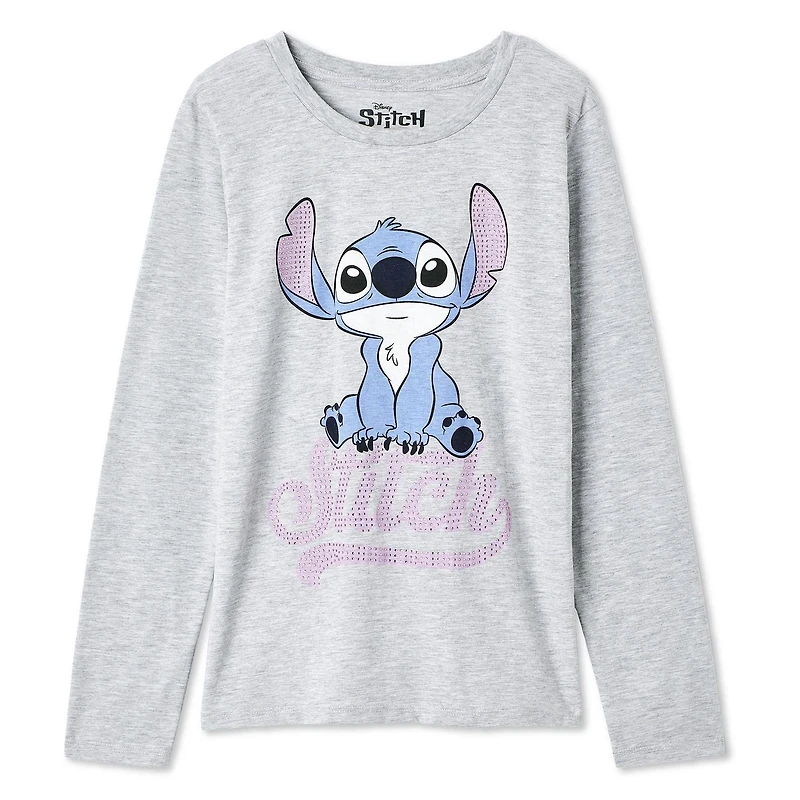T-shirt à manches longues Stitch Disney pour filles