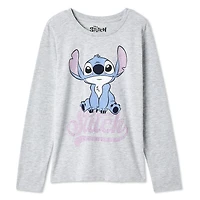 T-shirt à manches longues Stitch Disney pour filles