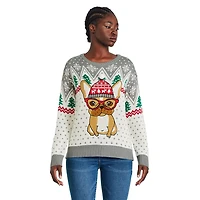 Chandail de Noël hideux George pour femmes