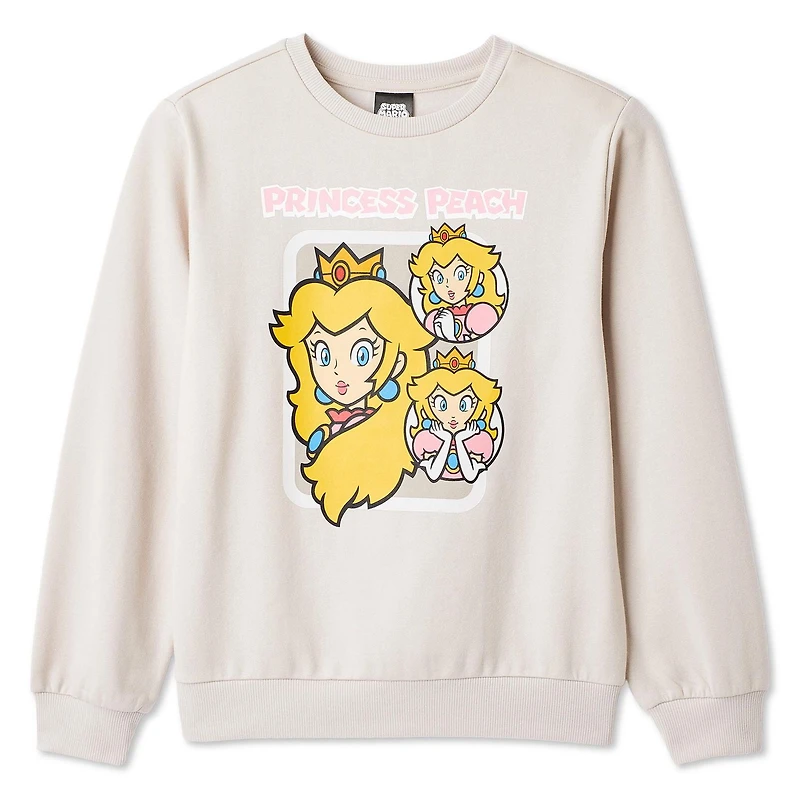 Super Mario Boys' Princess Peach Sweatshirt