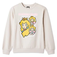 Super Mario Boys' Princess Peach Sweatshirt