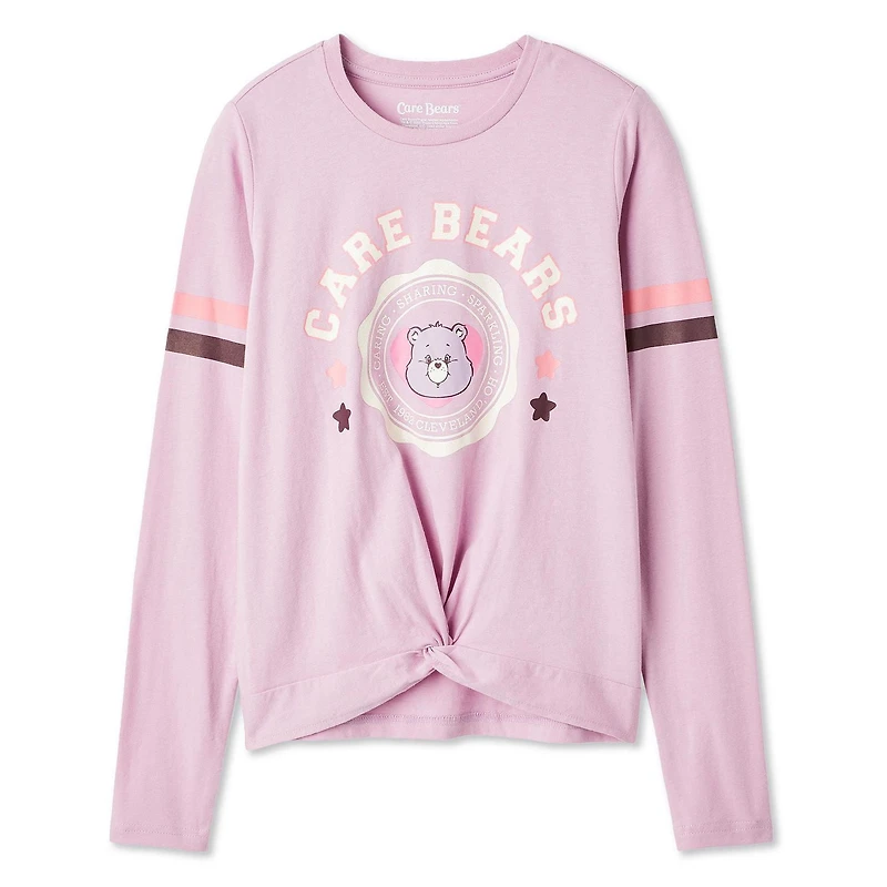 Care Bears Girls' Long-Sleeve Twist Front Top