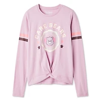 Care Bears Girls' Long-Sleeve Twist Front Top