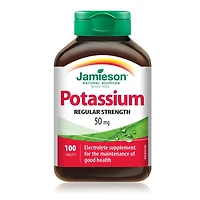 Jamieson Comprimés de Potassium 50 mg 100 comprimés