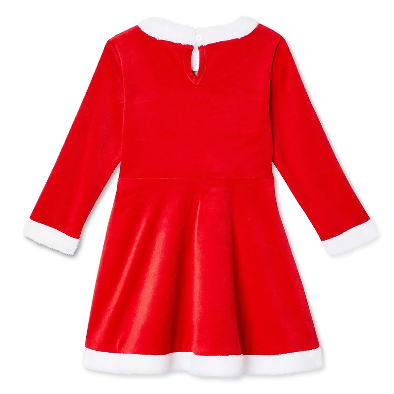 Robe du père Noël George pour petites filles