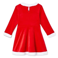 Robe du père Noël George pour petites filles