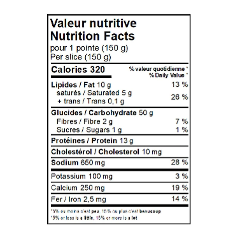 Pointe de pizza 4 fromages Sicilia Martel 150 g