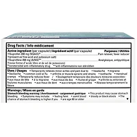 Ibuprofène gélule, 200mg Equate