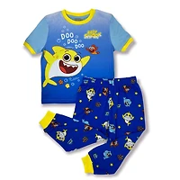 Baby Shark Ensemble de pyjama 2 pièces à manches courtes pour garçon