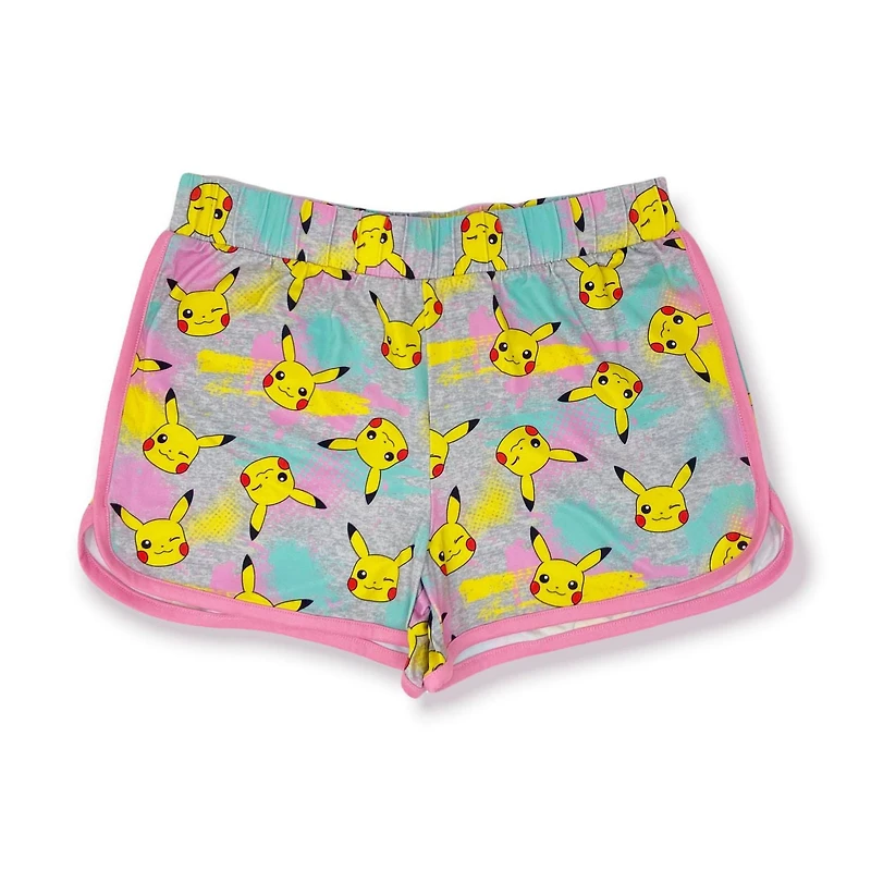 Pokemon Girls printed short with elastic waist