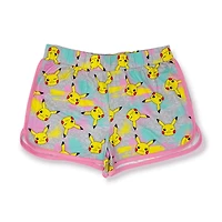 Pokemon Girls printed short with elastic waist