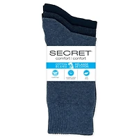 Mi-chaussette Secret® en coton 3pk Tailles 6 à 10