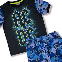 AC/DC Ensemble pyjama 2 pièces culotte courte et T-Shirt