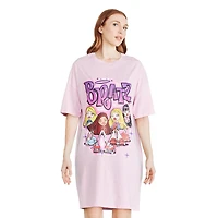 Bratz Ladies 20th Group Airbrush Short Sleeve Dress