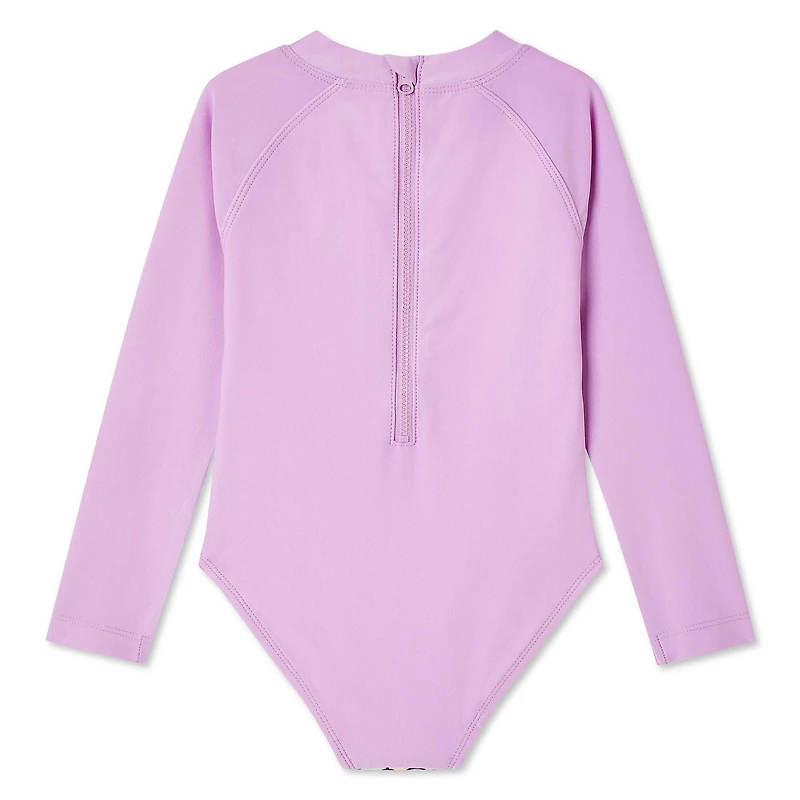Maillot de bain 1 pièce anti-UV La petite sirène pour petites filles