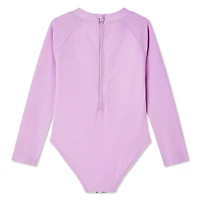 Maillot de bain 1 pièce anti-UV La petite sirène pour petites filles