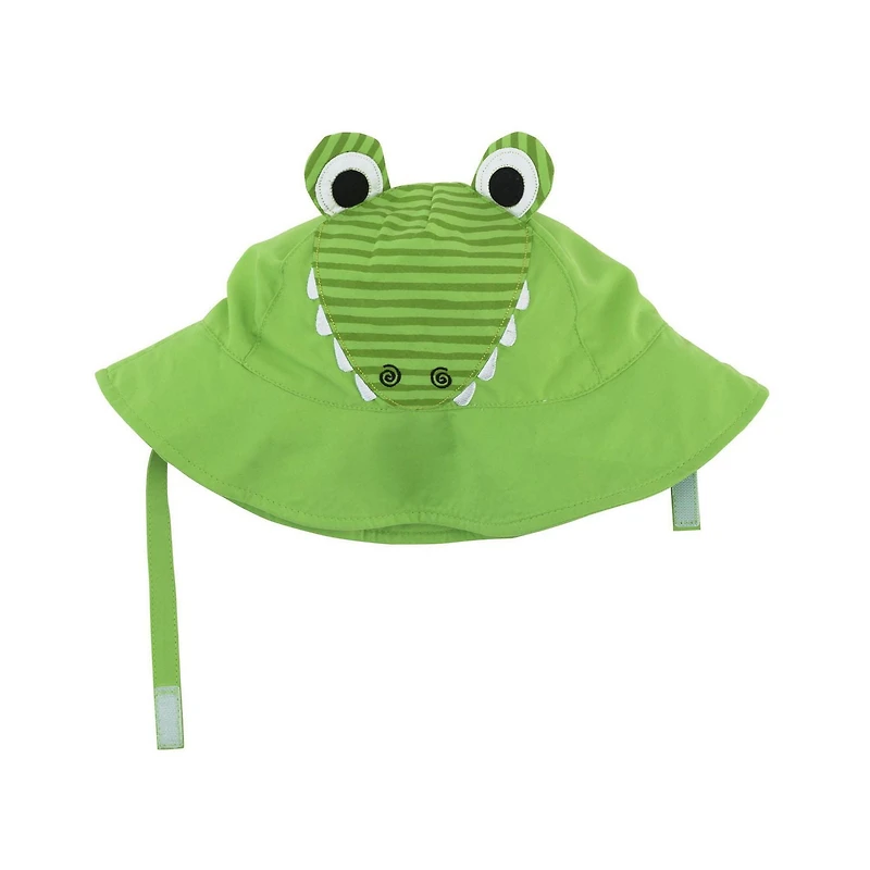 ZOOCCHINI - Baby, Toddler UPF50+ Sun Hat - Swim Hat - Aidan the Alligator