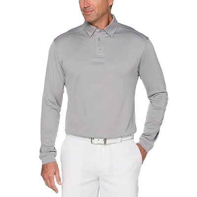 Ben Hogan Performance Men's Solid Lightweight Long Sleeve Polo Shirt