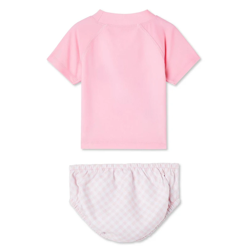 Ensemble 2 pièces avec couche de bain Minnie Mouse pour bébés filles