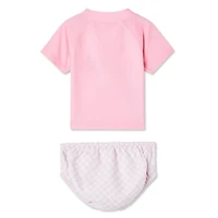 Ensemble 2 pièces avec couche de bain Minnie Mouse pour bébés filles