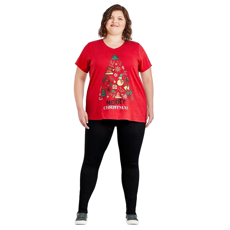 T-shirt de Noël George Plus pour femmes