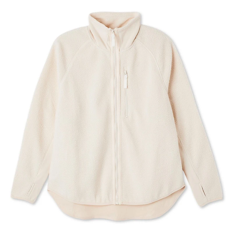 Manteau avec fermeture éclair sur la longueur Athletic Works pour femmes