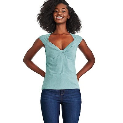 George Women's Knotted Front Top, Sizes XS-XXL