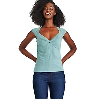 George Women's Knotted Front Top, Sizes XS-XXL