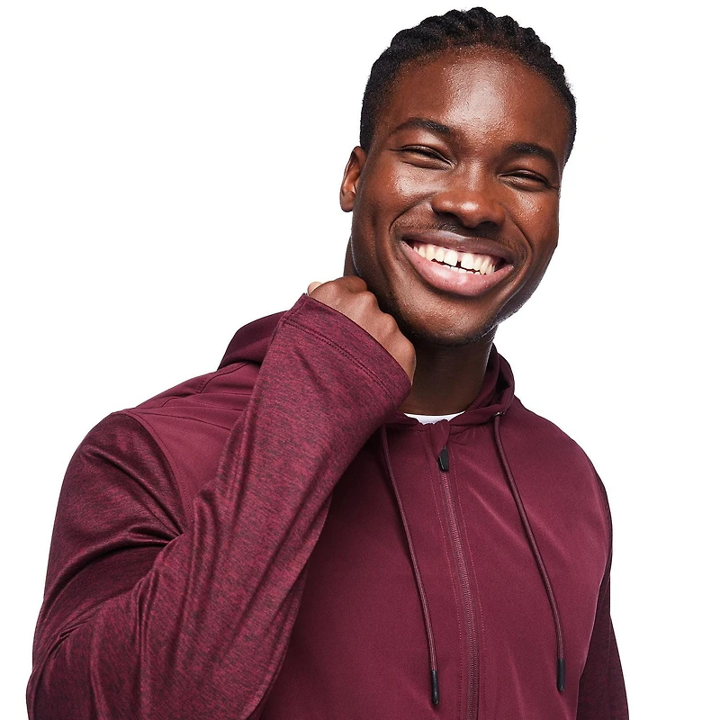 Haut à capuchon sport manches longues Athletic Works pour hommes