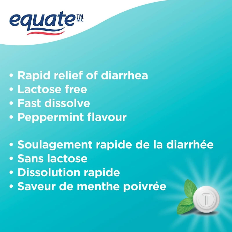 Soulage-diarrhée à dissolution rapide Equate