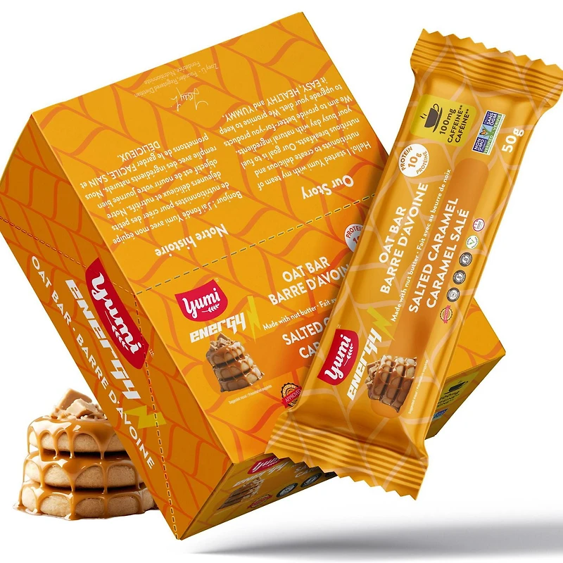YUMI CARAMEL SALE'CAFFEINEE BARRE D'AVOINE Cafeine Caramel