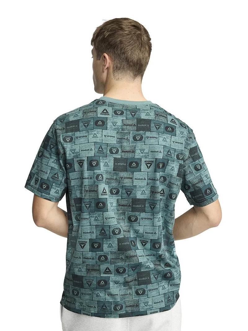 Reebok T-shirt graphique delta boxes stack pour homme