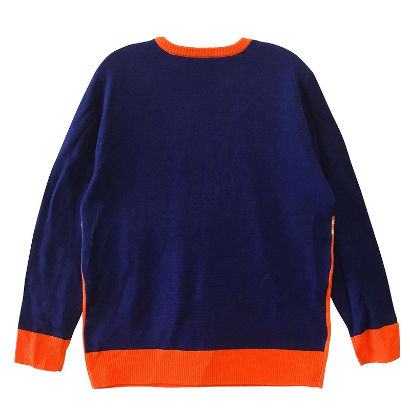 Edmonton Oilers Long Sleeve Fans Deluxe Jersey Sweater