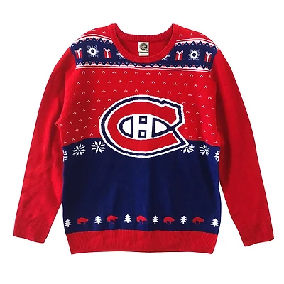 Chandail en jersey de luxe à manches longues pour les Montreal Canadiens