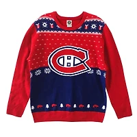 Chandail en jersey de luxe à manches longues pour les Montreal Canadiens