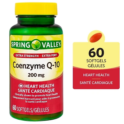 Spring Valley Coenzyme Q-10, 200 mg 60 Gélules