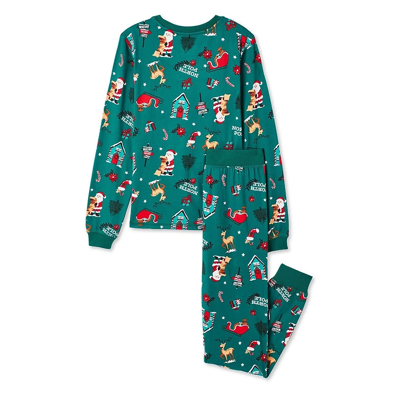 Pyjamas avec imrpimé du père Noël George pour toute la famille