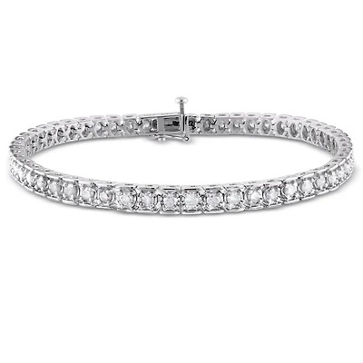 Bracelet tennis Miabella avec diamants 3 CT poids total en argent sterling, 7.25 po