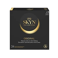 Préservatifs lubrifiés non-latex SKYN Original, 24 unités Préservatifs sans latex orig.