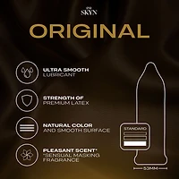 Préservatifs lubrifiés non-latex SKYN Original, 24 unités Préservatifs sans latex orig.