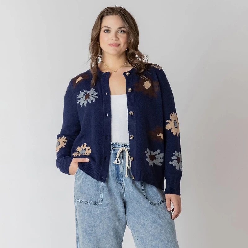 Devoted Long sleeve button up front cardigan