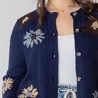 Devoted Long sleeve button up front cardigan
