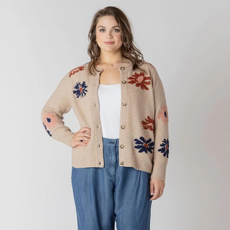 Devoted Long sleeve button up front cardigan