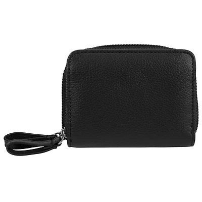 AMF Anna Martina Franco Women's Multi Card Case Organizer Black Wallet