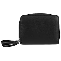 AMF Anna Martina Franco Women's Multi Card Case Organizer Black Wallet