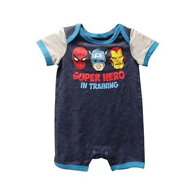 TODDLER BOYS SUPERHERO ROMPER