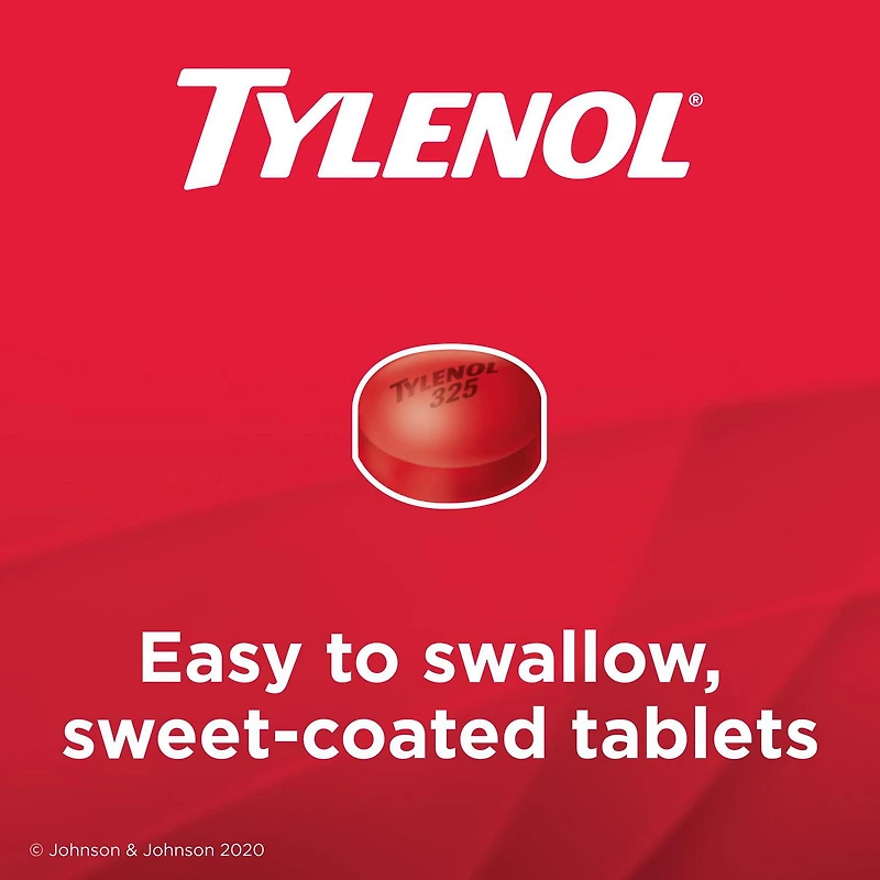 Tylenol Regular Strength Pain Relief Acetaminophen 325mg EZTabs, 120 Count