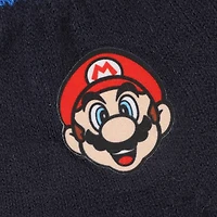 Super Mario Striped Knit Hat and Gloves Set