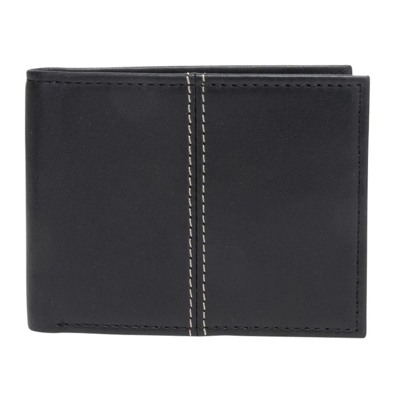 R70 Men's Genuine Slimfold Black Wallet